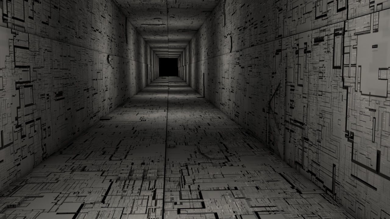 Sci-Fi Shapes - The Escapist - 3 Dimensional Labyrinth Maze Low-poly 3D model_10