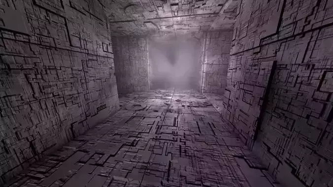 Sci-Fi Shapes - The Escapist - 3 Dimensional Labyrinth Maze Low-poly 3D model