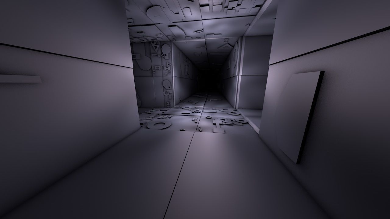 Sci-Fi Shapes - The Escapist - 3 Dimensional Labyrinth Maze Low-poly 3D model_1