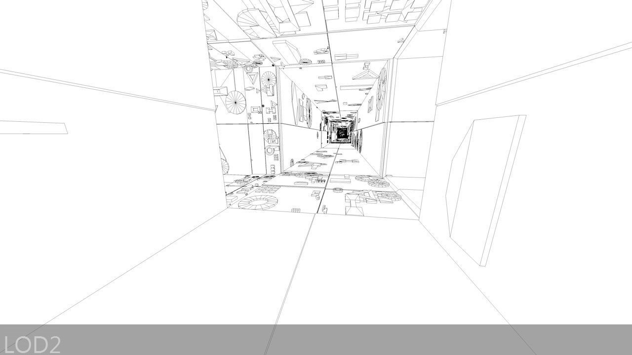 Sci-Fi Shapes - The Escapist - 3 Dimensional Labyrinth Maze Low-poly 3D model_16