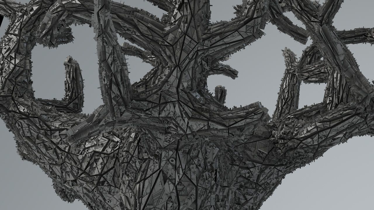 Sci-Fi Shapes - The Tree of Eternity Low-poly 3D model_2