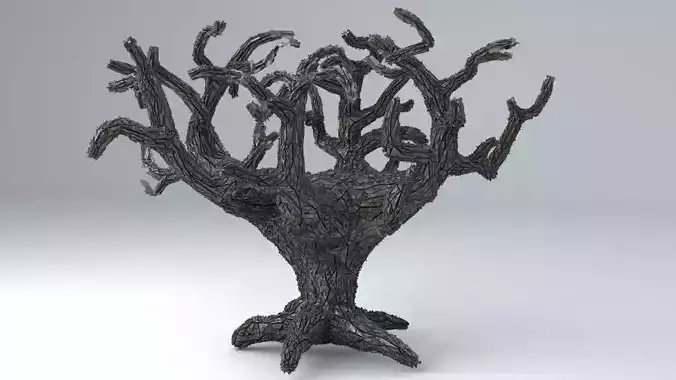 Sci-Fi Shapes - The Tree of Eternity Low-poly 3D model