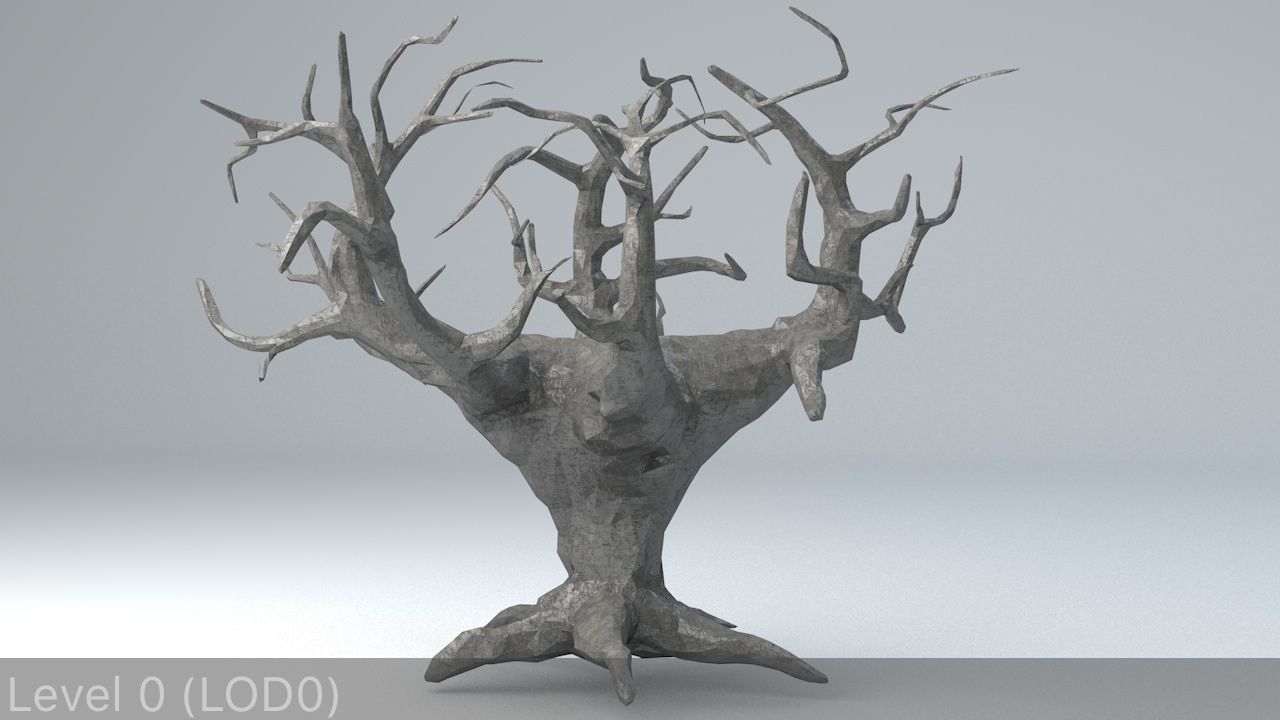 Sci-Fi Shapes - The Tree of Eternity Low-poly 3D model_5