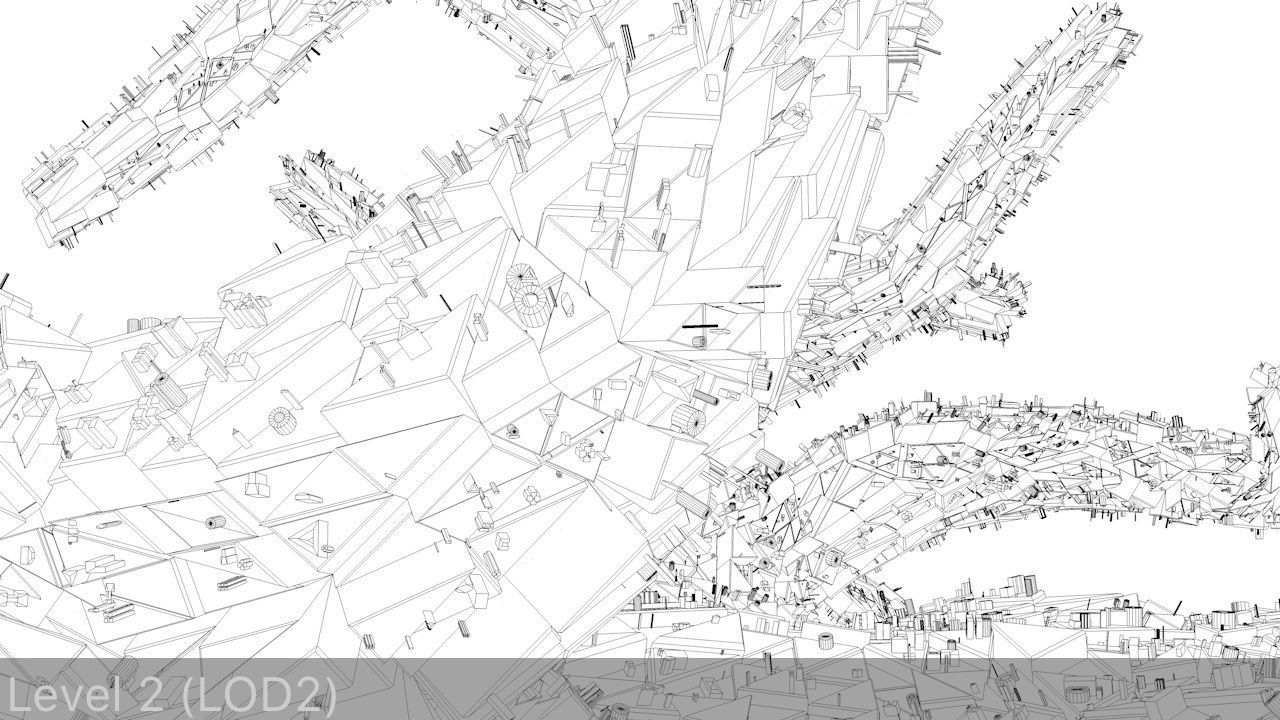 Sci-Fi Shapes - The Tree of Eternity Low-poly 3D model_16