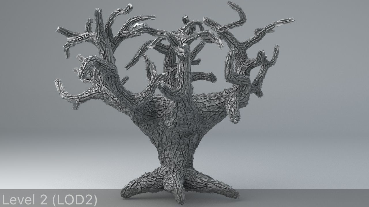 Sci-Fi Shapes - The Tree of Eternity Low-poly 3D model_10