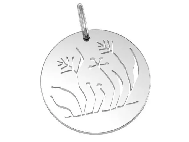 Pendant for milling 3D print model_0