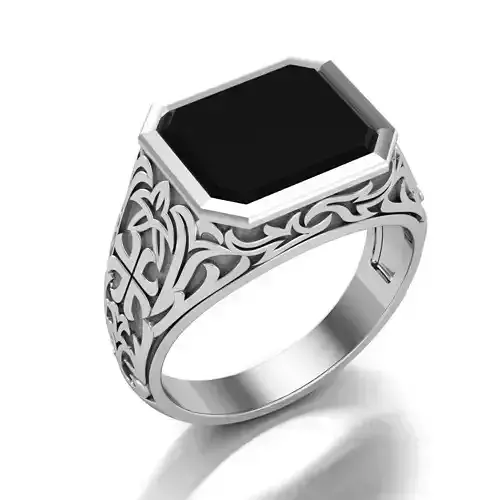 Finger lux Mens ring  3D print model