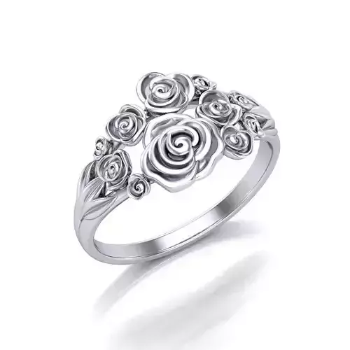 Ring with roses 