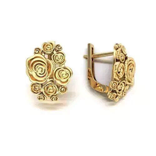 Roses earrings 