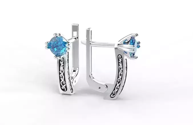 Ornament earrings for milling