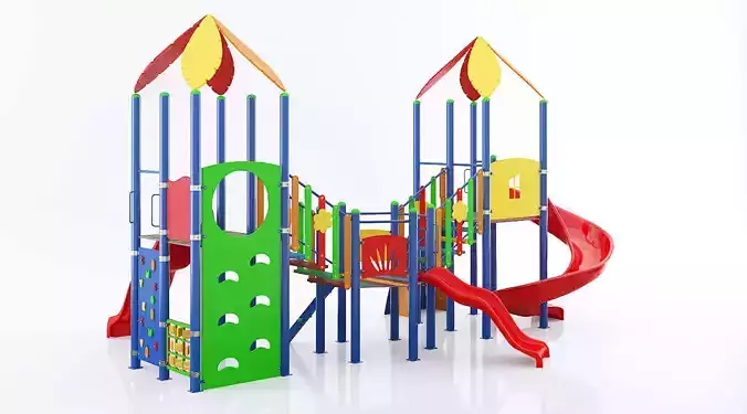 kids child playground 3d model 4 3D model