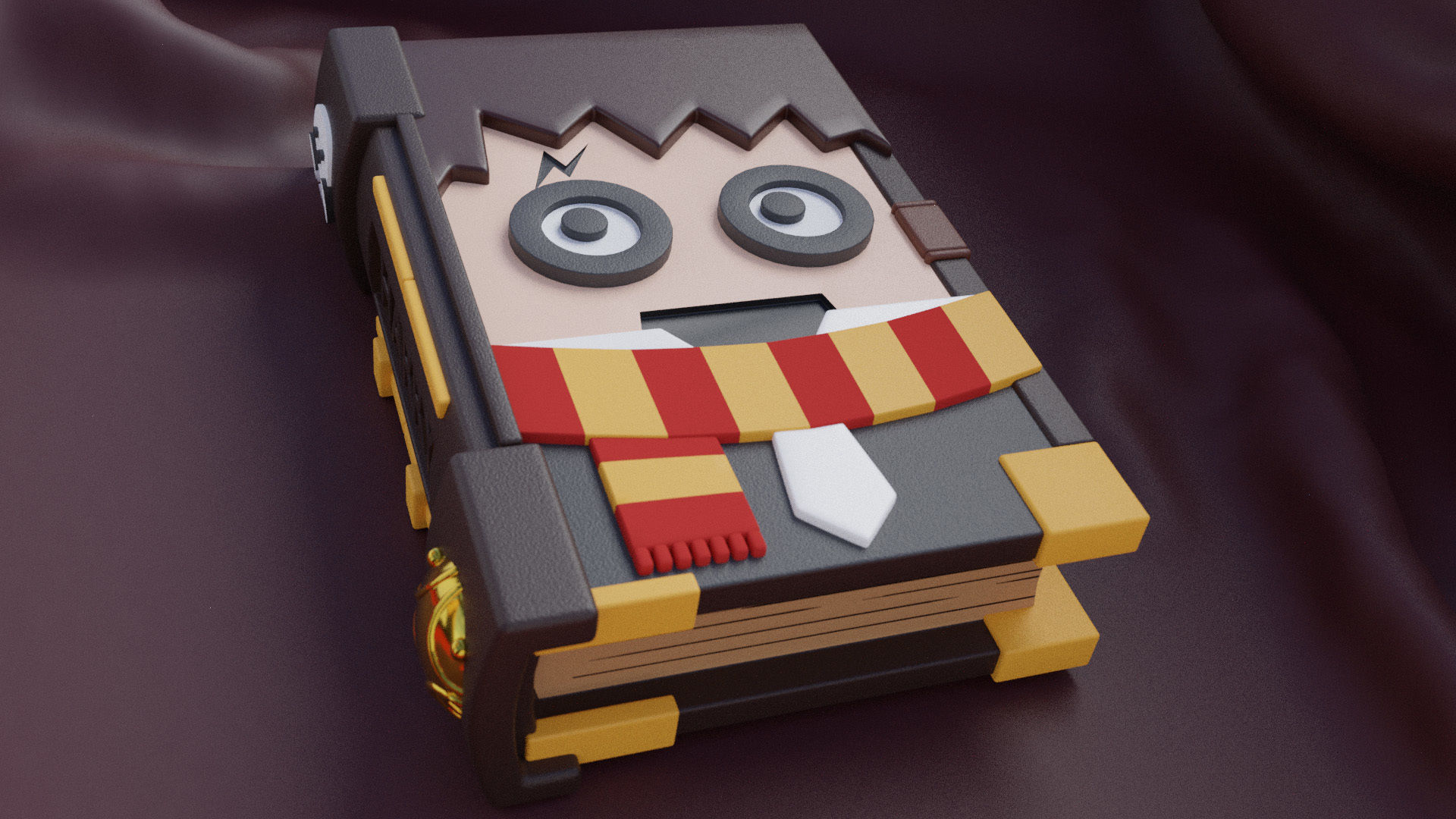 Harry Potter Keychain 3D print model_1