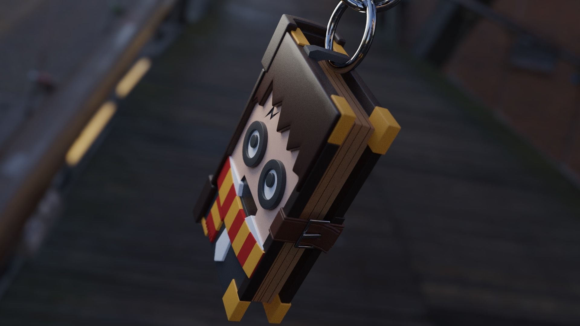 Harry Potter Keychain 3D print model_2