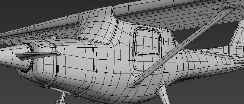 cartoon plane Free 3D model_1