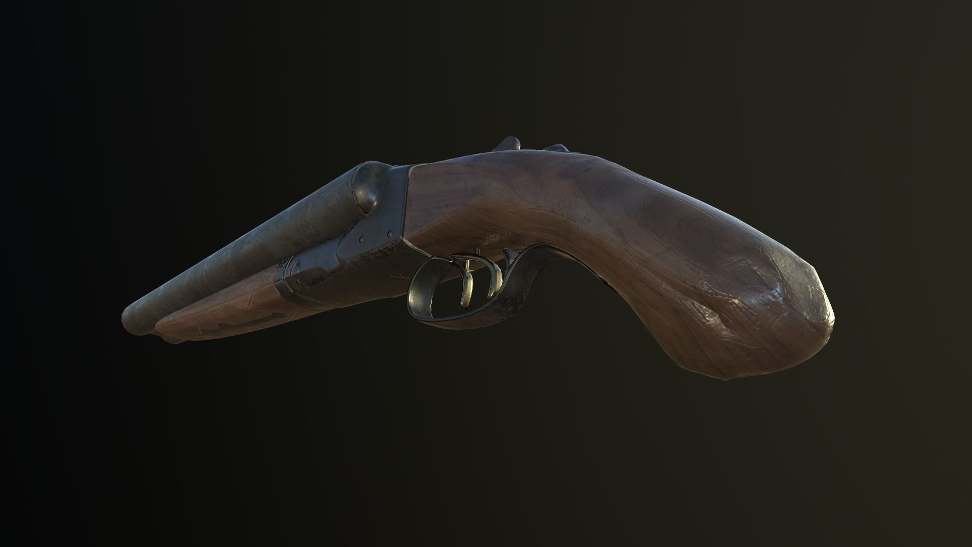 Winchester Model 21  including a short version Low-poly 3D model_12