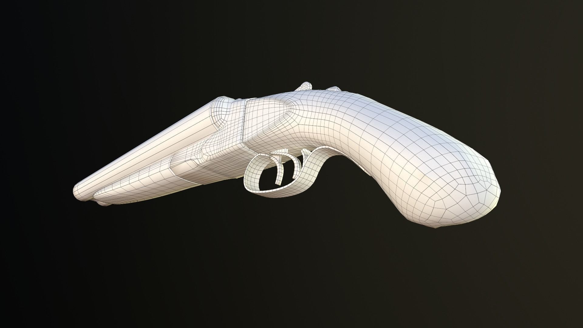 Winchester Model 21  including a short version Low-poly 3D model_13