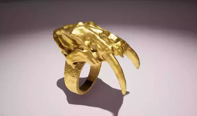 Smilodon Ring  3D printing