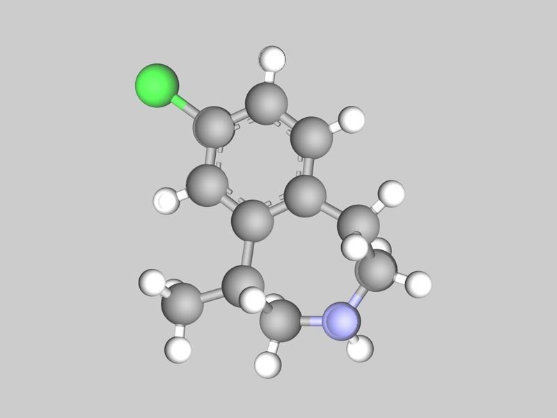 Collection of anti-obesity drug molecules 3D model_4