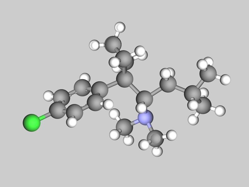 Collection of anti-obesity drug molecules 3D model_16