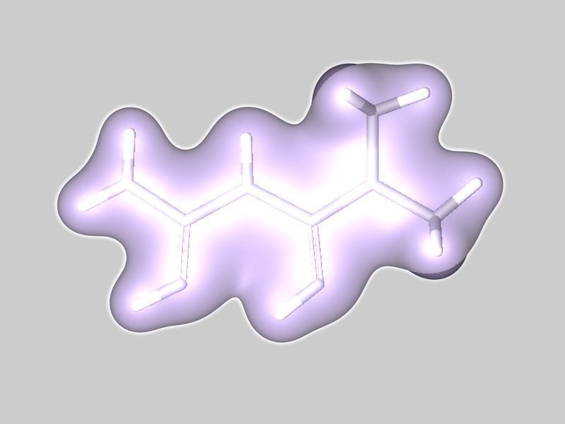 Collection of anti-obesity drug molecules 3D model_6