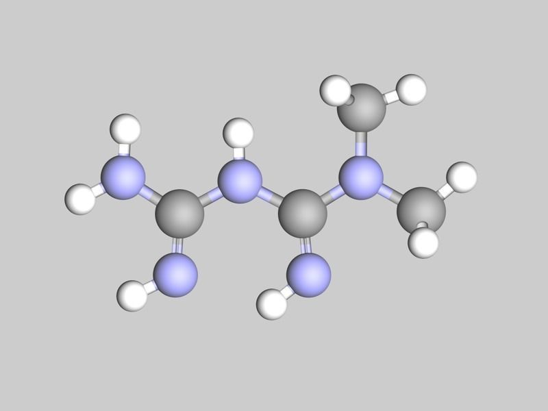 Collection of anti-obesity drug molecules 3D model_8