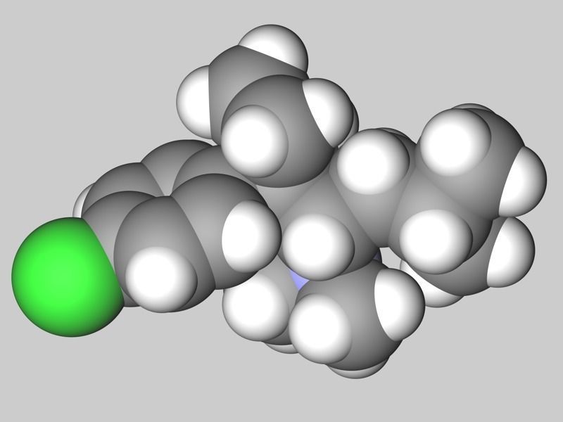 Collection of anti-obesity drug molecules 3D model_17