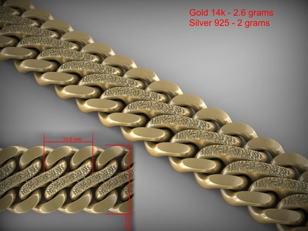Chain link 144 3D print model_8