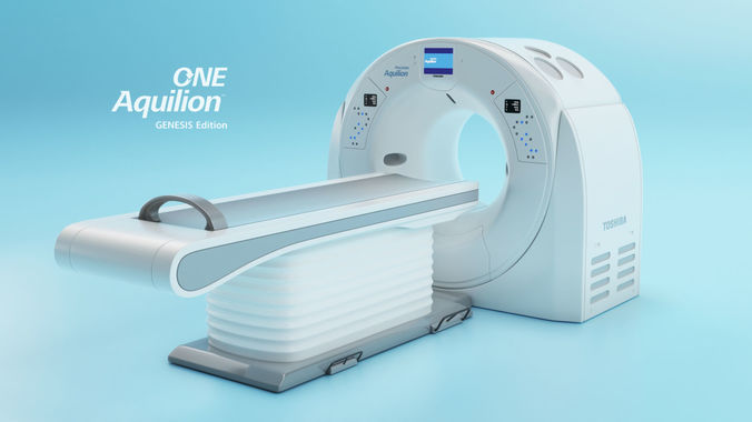 Aquilion ONE GENESIS CT scanner Low-poly 3D model