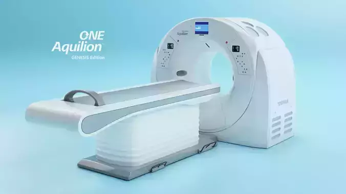 Aquilion ONE GENESIS CT scanner Low-poly 3D model