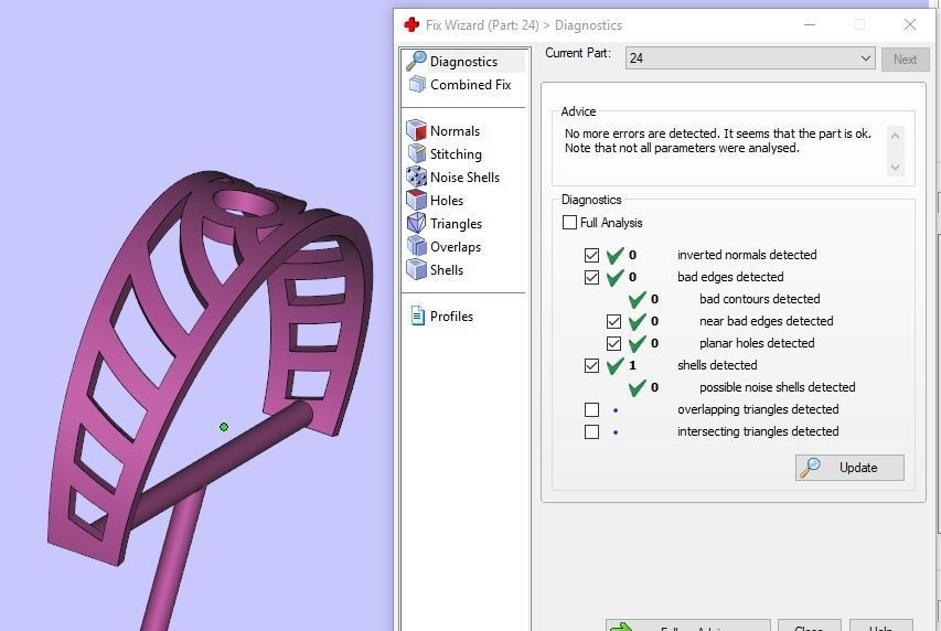 RINGS J005 3D print model_7