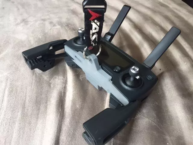 3D DJI Mavic Pro Remote Controller Neck Strap  3D print model_0