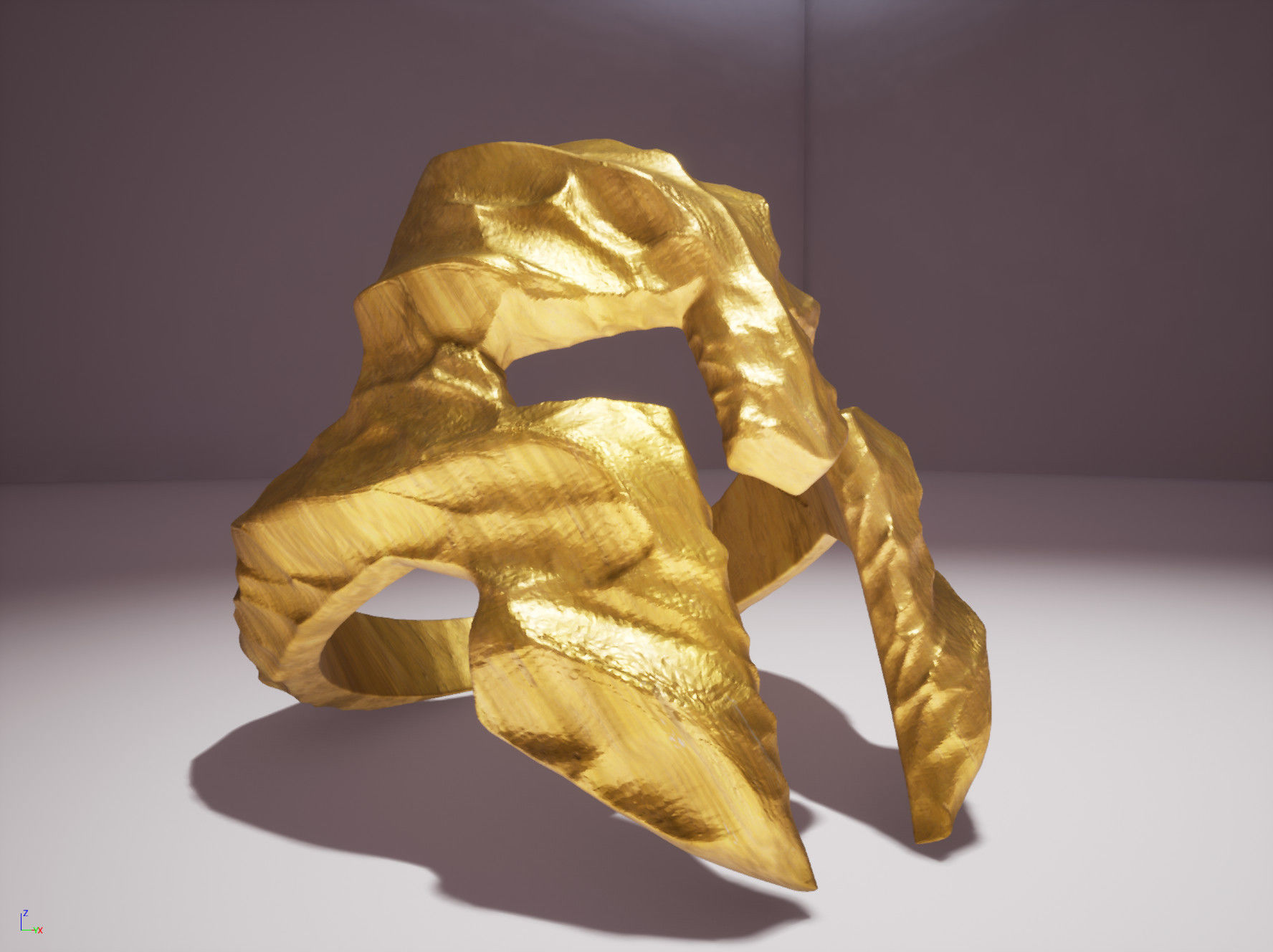 Spartan Volcano Ring 3D Printing 3D print model_1