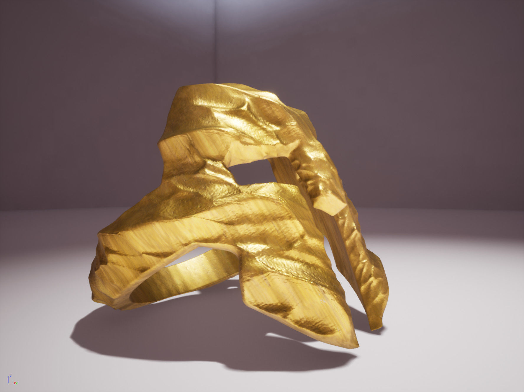 Spartan Volcano Ring 3D Printing 3D print model_3