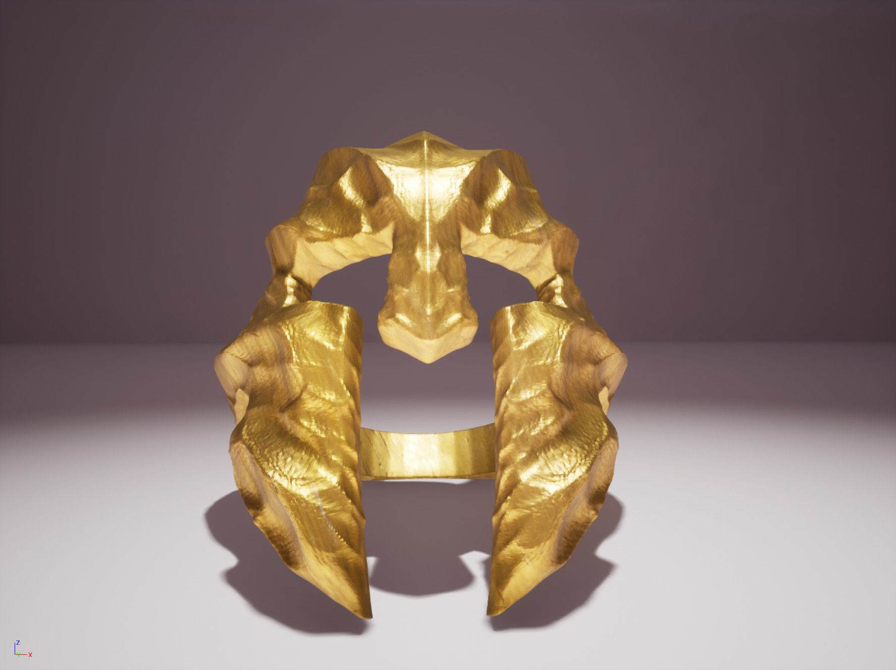 Spartan Volcano Ring 3D Printing 3D print model_2