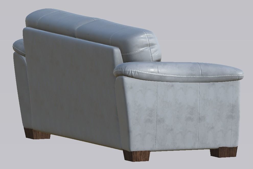 Harvey Norman Becky 3 Seater Grey Low-poly 3D model_2