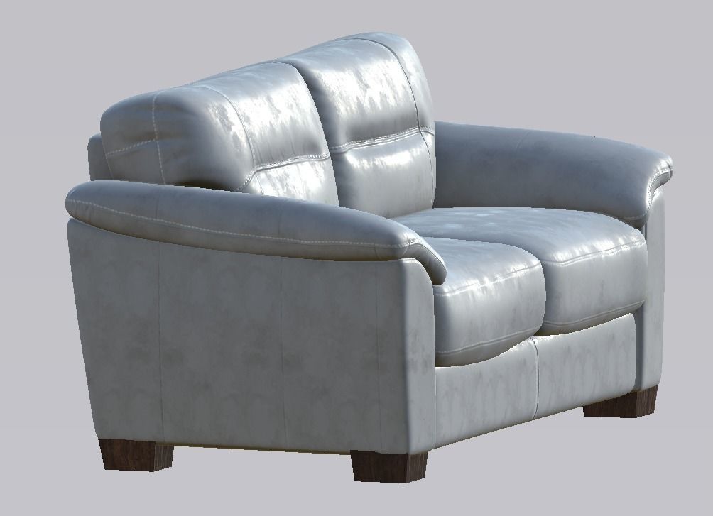 Harvey Norman Becky 3 Seater Grey Low-poly 3D model_7