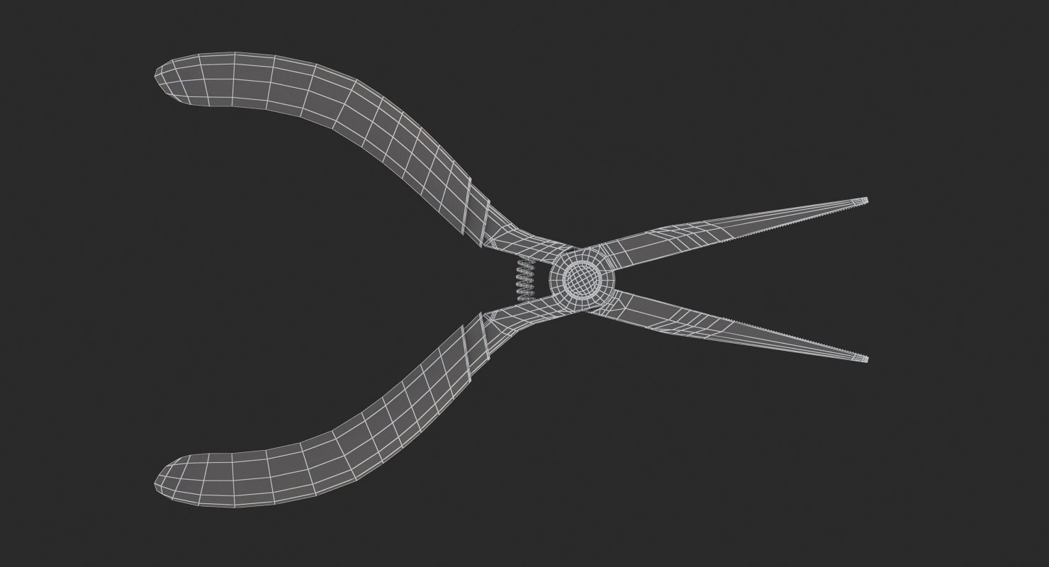 Needle-nose Pliers  3D model_7