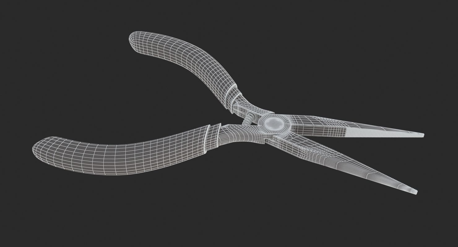 Needle-nose Pliers  3D model_10