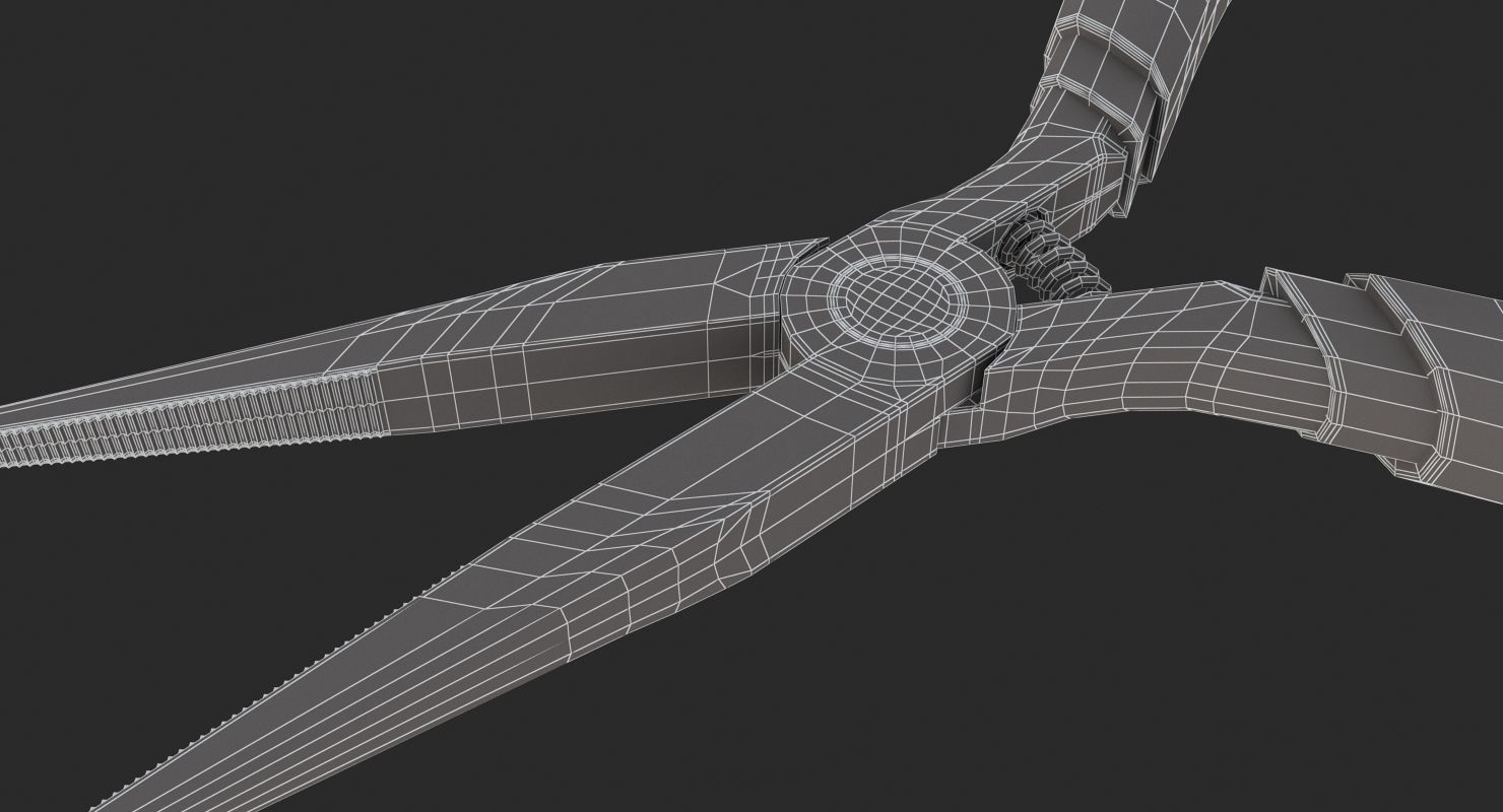 Needle-nose Pliers  3D model_11