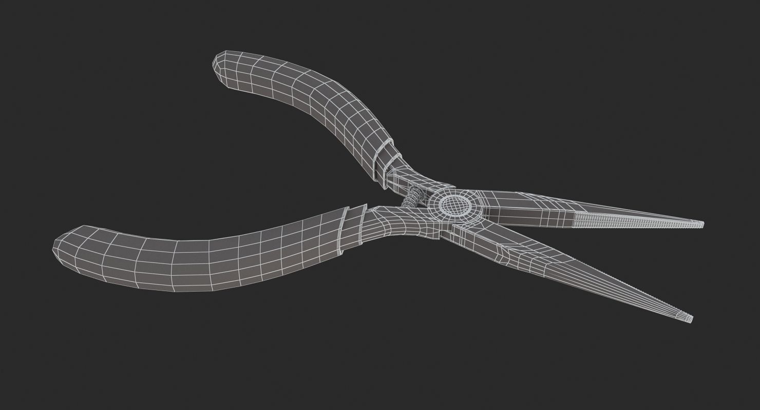 Needle-nose Pliers  3D model_9