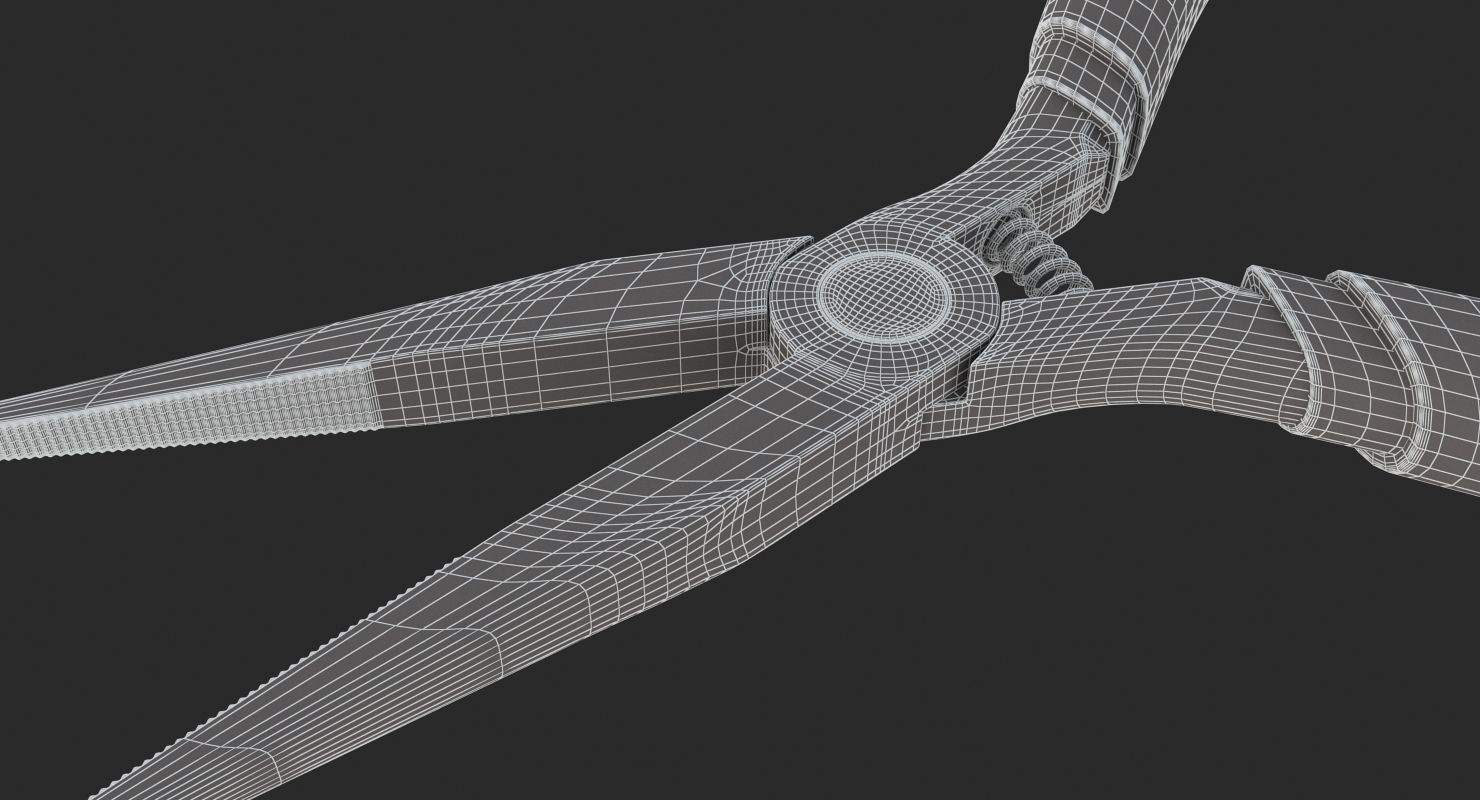 Needle-nose Pliers  3D model_12