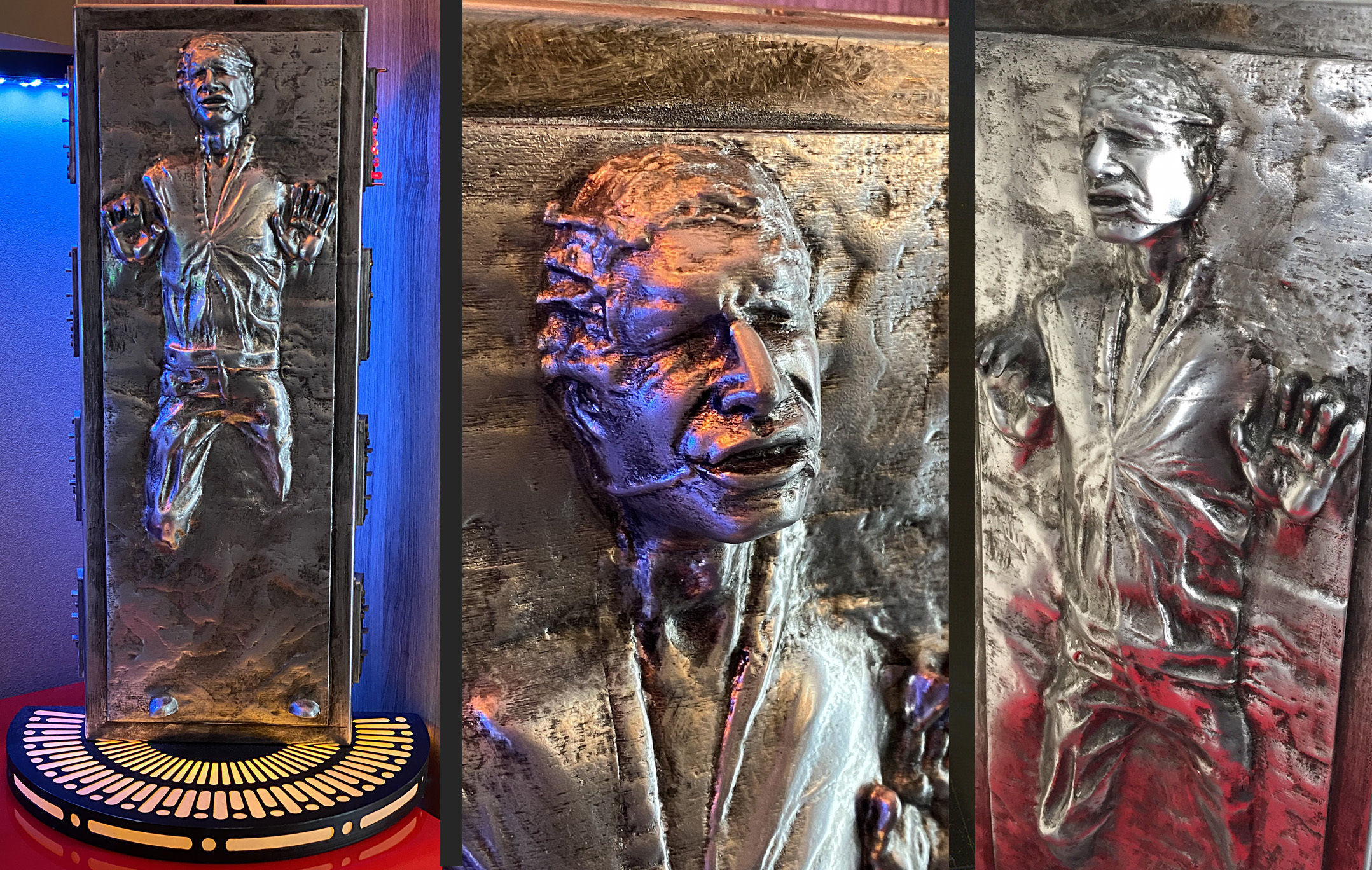 Solo in carbonite HQ 3D printable 1-4 Scale 62cm 3D print model_2