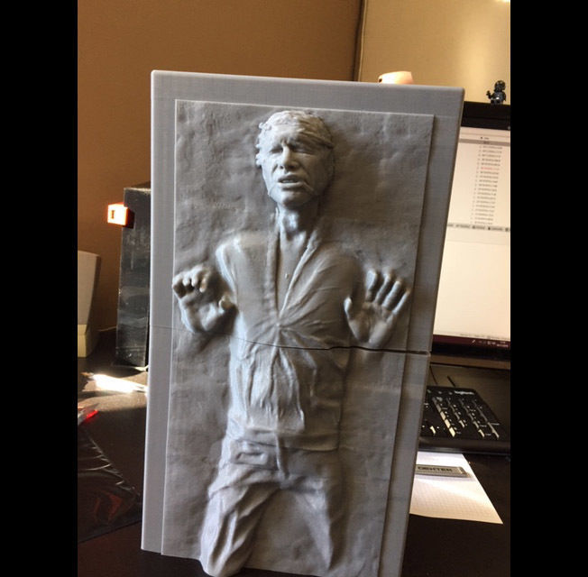 Solo in carbonite HQ 3D printable 1-4 Scale 62cm 3D print model_10