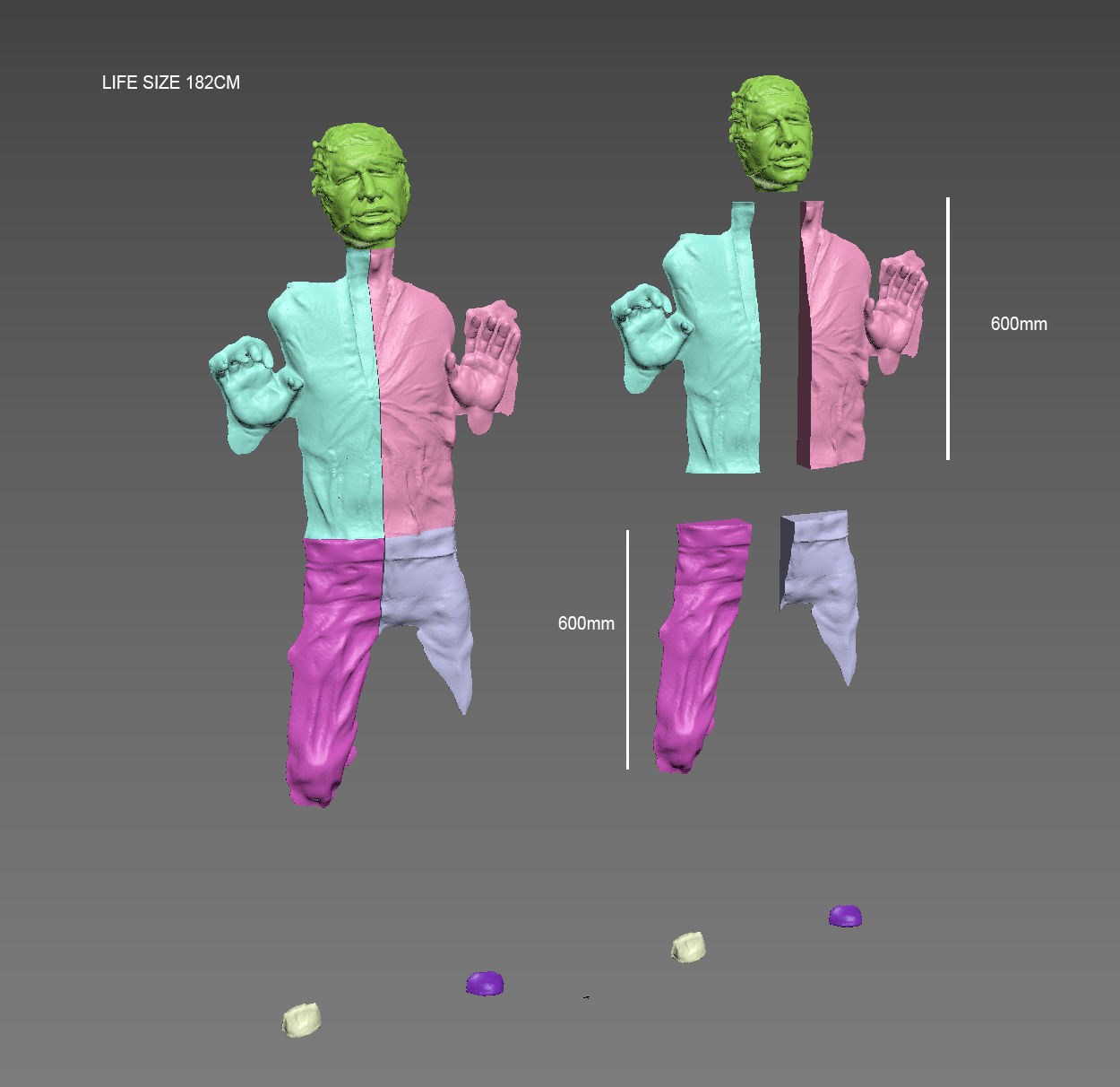 Solo in carbonite HQ 3D printable 1-4 Scale 62cm 3D print model_5