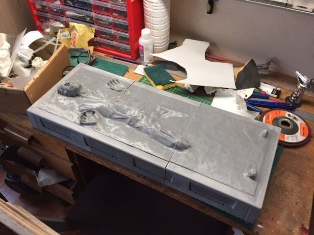 Solo in carbonite HQ 3D printable 1-4 Scale 62cm 3D print model_13