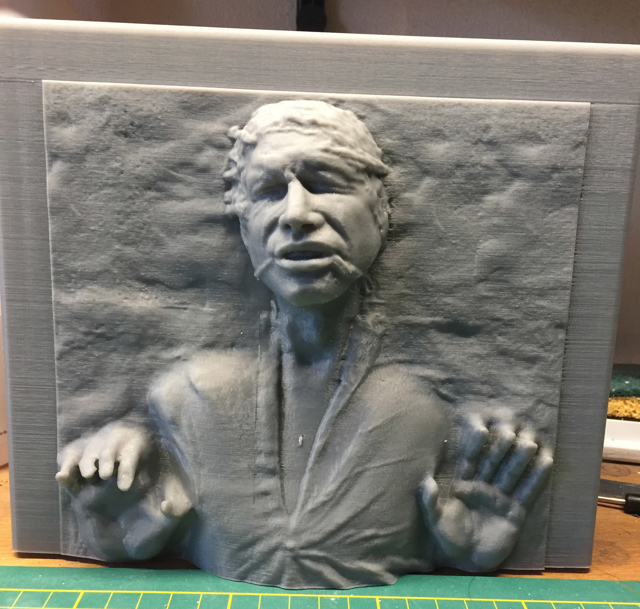 Solo in carbonite HQ 3D printable 1-4 Scale 62cm 3D print model_26