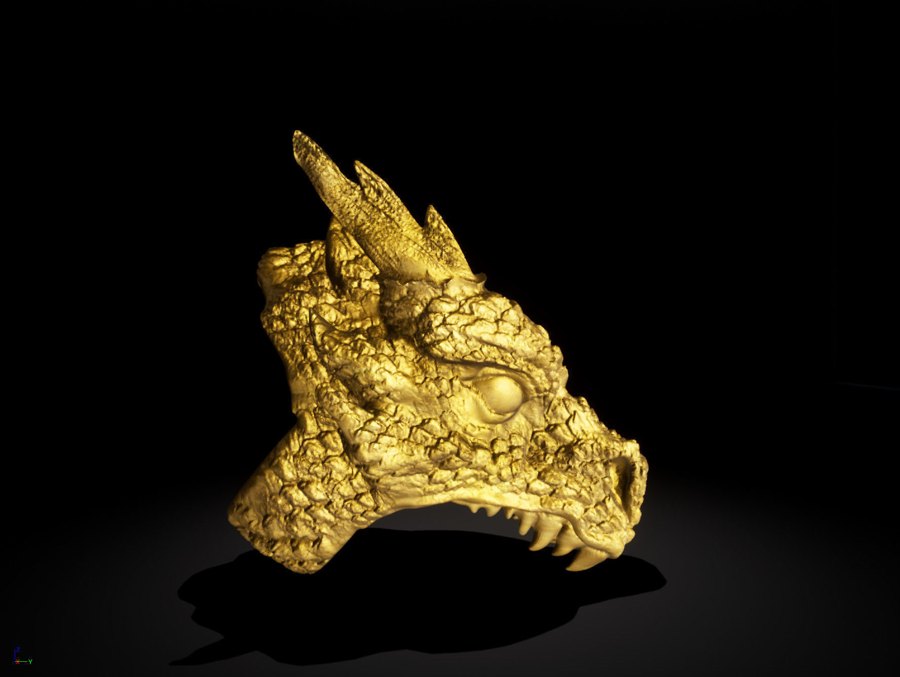 Dragon Ring  3d printing 3D print model_2