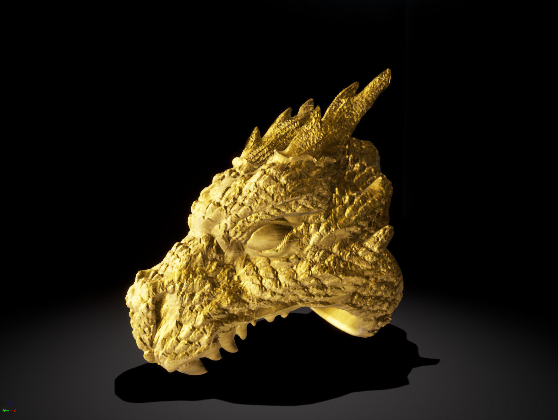 Dragon Ring  3d printing 3D print model_3