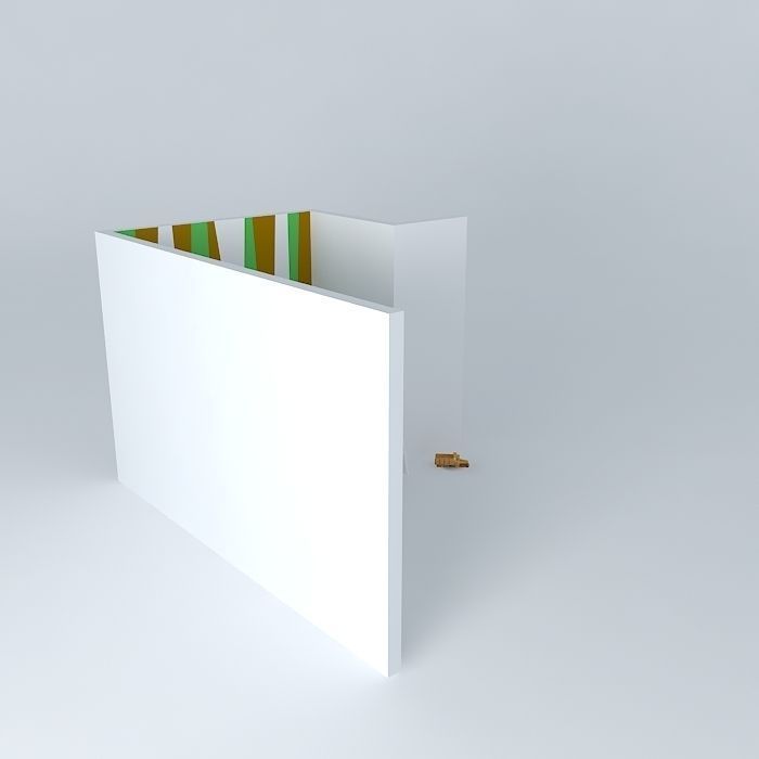 Child room Low-poly 3D model_1