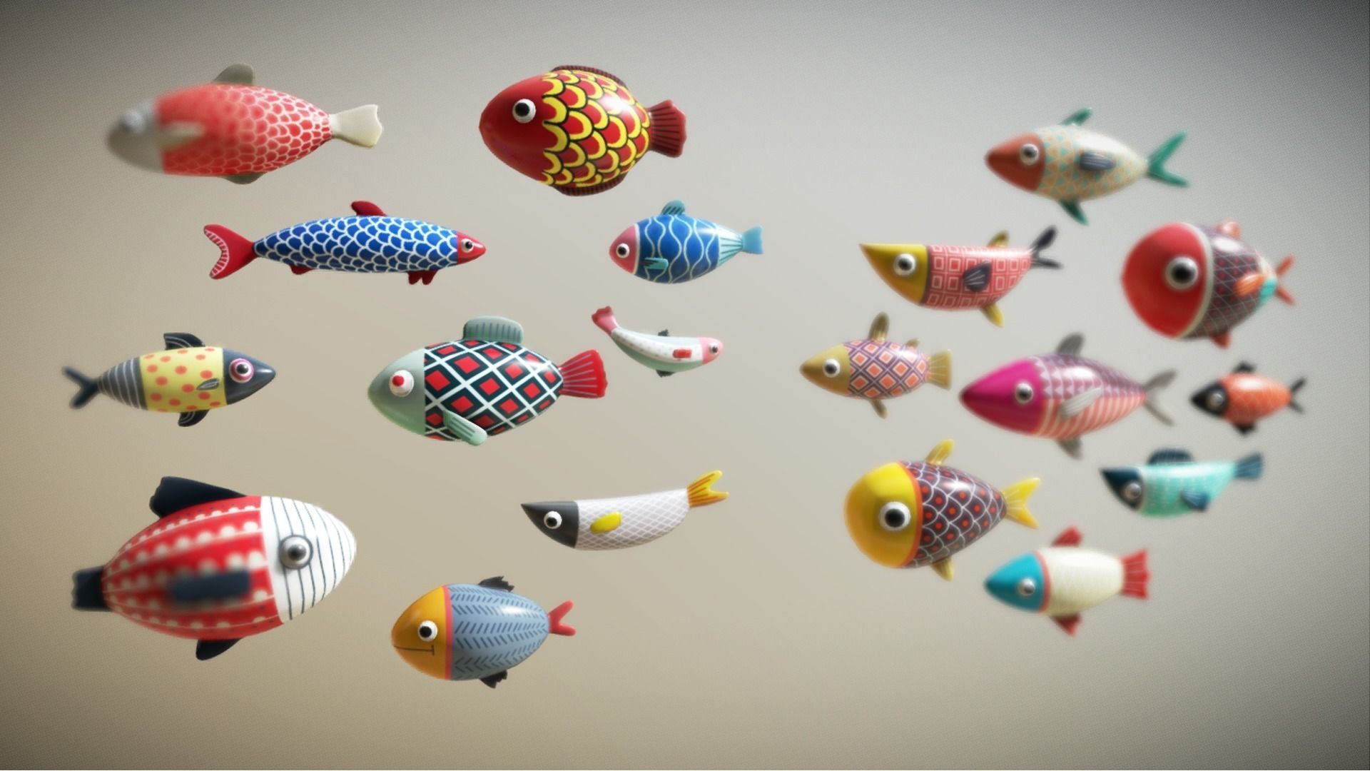 Cartoon Fish  Low-poly 3D model_2
